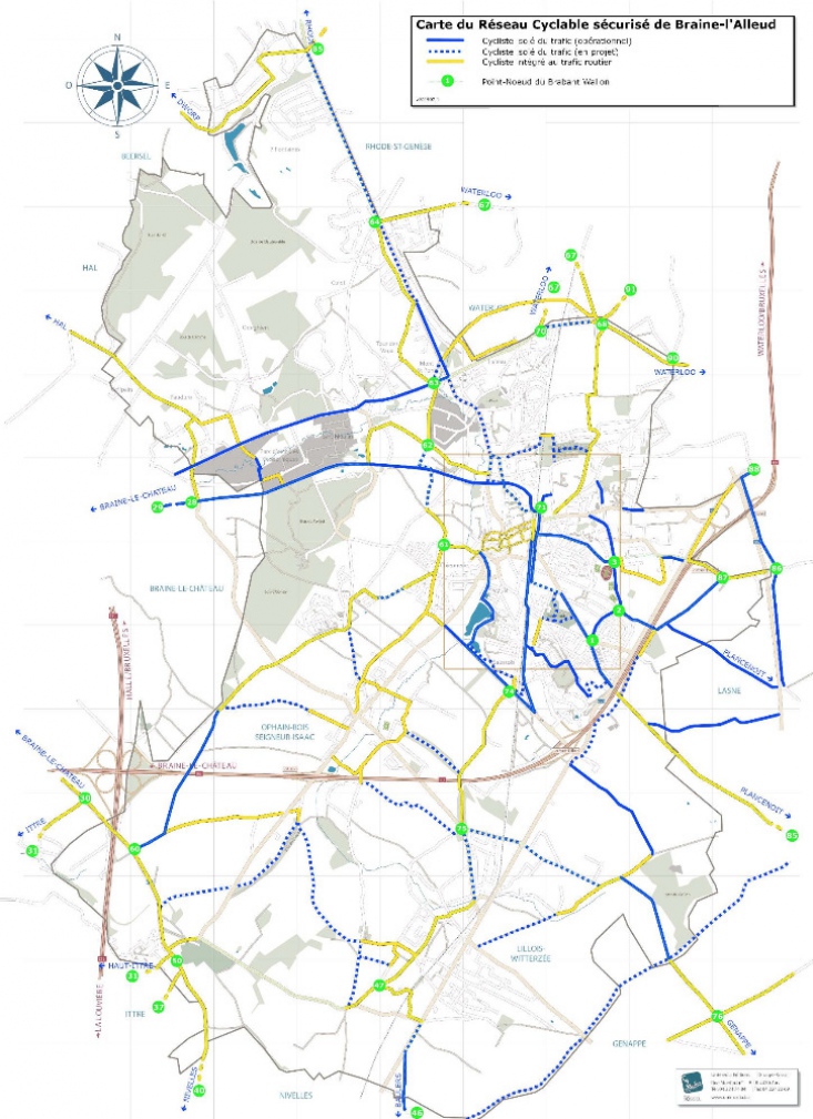 Archive (2019) – Cartographie des modes doux publiée par la Commune